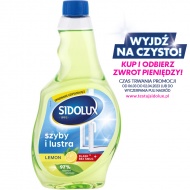 SIDOLUX Crystal Płyn do mycia szyb - cytrynowy zapas