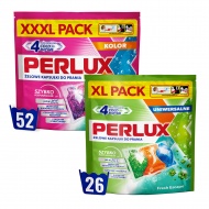 Zestaw PERLUX żelowe kapsułki do prania kolor 3w1 XXXL i uniwersalne 3w1 XL 78 szt