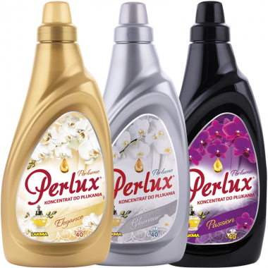 PERLUX Perfume 3x Koncentrat do płukania tkanin - Elegance, Galmour, Passion