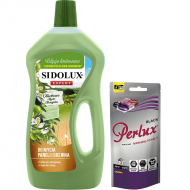 SIDOLUX Expert do mycia paneli i drewna - oliwkowe mydło marsylskie + gratis kapsułki piorące black