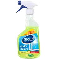 SIDOLUX Crystal Płyn do mycia szyb - cytrynowy + GRATIS