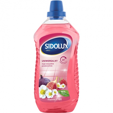 SIDOLUX Uniwersalny płyn do mycia - malina z figą