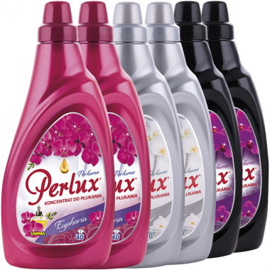 PERLUX Perfume 6x płyn do płukania tkanin - Euphoria, Glamour, Passion