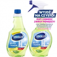 SIDOLUX Crystal Płyn do mycia szyb - cytrynowy plus zapas