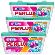 PERLUX żelowe kapsułki do prania kolor 3w1 x3